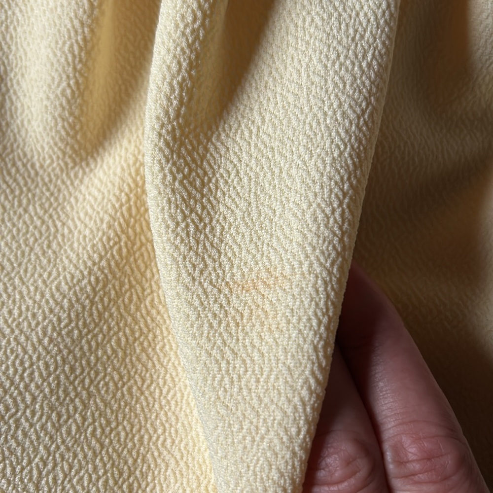 Miss Selfridge Yellow Asymmetrical Wrap Midi Dress - Picture 5 of 5